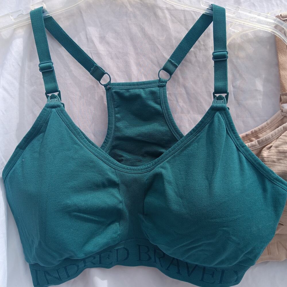 Kindred Bravely Pumping Nursing Bra Size Regular B-D small - appx cup size 30 32 - Picture 2 of 12